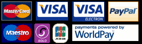 Credit Cards accepted via WorldPay